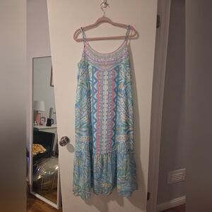 EUC (Worn Once!) Lilly Pulitzer Winni Midi Dress - Maraca My World Size Large